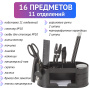 Канцелярский набор STAFF "Омега", 16 предметов, невращающаяся конструкция, 231080 - Наборы офисные пластиковые с наполнением