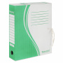 Папка архивная с завязками А4 (325х260 мм), 75 мм, до 700 листов, плотная, микрогофрокартон, ЗЕЛЕНАЯ, BRAUBERG, 124851 - Накопители документов