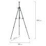 Мольберт-тренога металлический переносной, телескопический, 93х184х83 см, чехол, BRAUBERG ART, 192265 - Мольберты