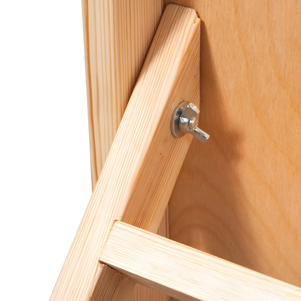 Мольберт напольный "Хлопушка", размер планшета 60x60 см, в собранном виде 60x120x8 см - Мольберты