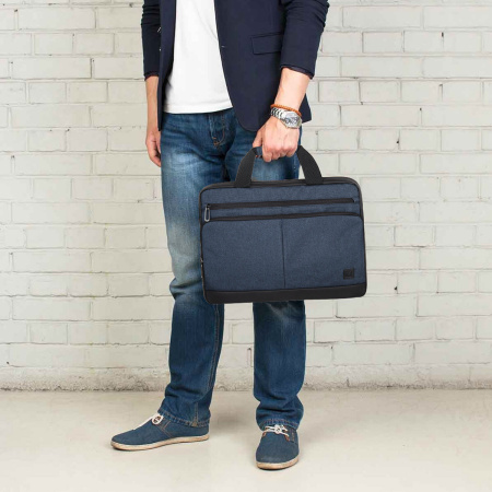 Сумка-портфель BRAUBERG "Forward" с отделением для ноутбука 15,6", темно-синяя, 29х40х9 см, 270833 - Сумки деловые с отделением для ноутбука и планшета