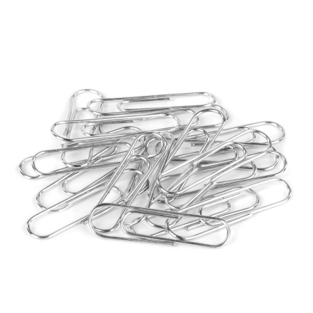 Скрепки BRAUBERG, 28 мм, оцинкованные, 100 шт., в картонной коробке, 227583 - Скрепки канцелярские