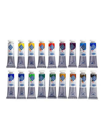 Набор темперных художественных красок "Мастер-Класс" картон, 18 цв. в тубах по 18мл - Темперные краски художественные в наборах