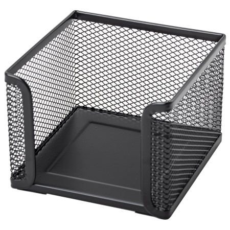 Подставка для бумажного блока BRAUBERG "Germanium", металлическая, 78*105*105 мм, черная, 231944 - Подставки канцелярские без наполнения