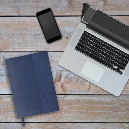 Ежедневник недатированный А5 (148х218 мм) GALANT "Magnetic", кожзам, магнитный клапан, 160 л., синий, 111879 - Ежедневники с покрытием "под кожу и ткань"