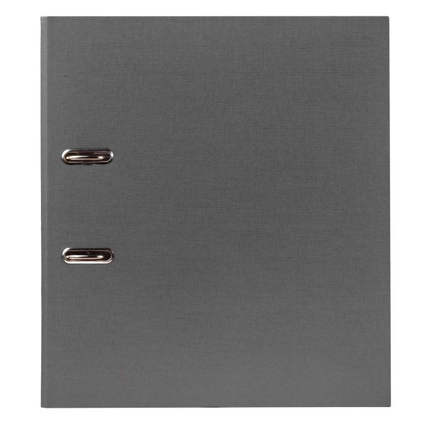 Папка-регистратор BRAUBERG с покрытием из ПВХ, 70 мм, серая (удвоенный срок службы), 221819 - Папки-регистраторы с арочным механизмом