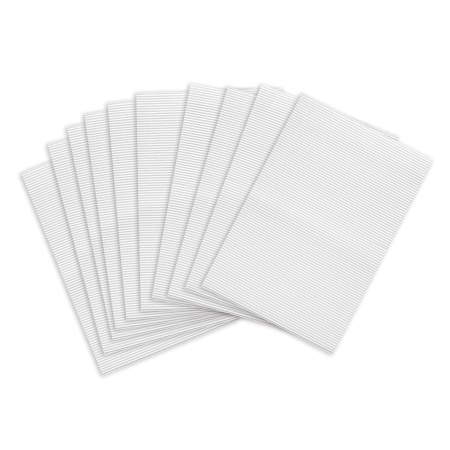 Картон белый А4 ГОФРИРОВАННЫЙ, 10 листов, 180 г/м2, ОСТРОВ СОКРОВИЩ, 210х297 мм, 111946 - Цветной и белый картон