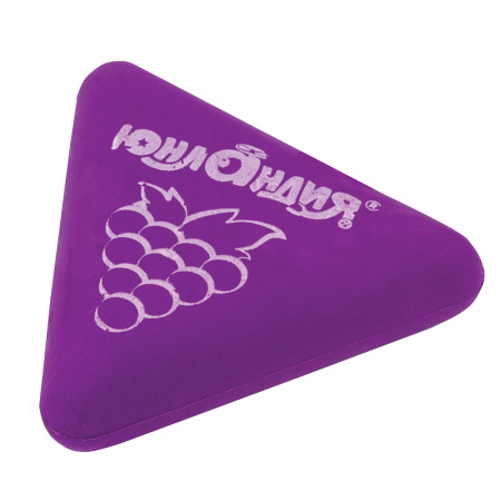 Ластик ЮНЛАНДИЯ "Трио", 35х35х10 мм, цвет ассорти, треугольный, 228072 - Ластики классические