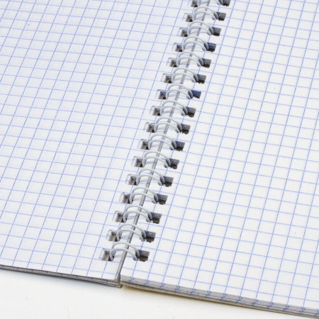 Тетрадь А5, 48 л., BRAUBERG, гребень, клетка, обложка картон, ОДНОТОННАЯ, 401871 - Тетради 40-48 листов