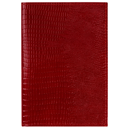 Обложка для автодокументов натуральная кожа ящерица, без тиснения, красная, BRAUBERG, 238191 - Обложки для автодокументов и бумажники водителя