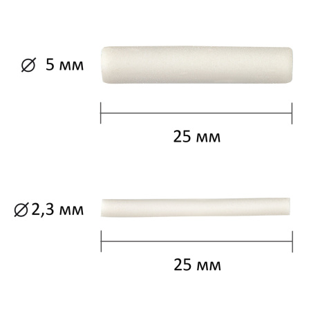 Ластик сменный для электрического ластика BRAUBERG, НАБОР 70 штук, размеры 5х25 мм/2,3х25 мм, 229611 - Расходные материалы для электрических ластиков