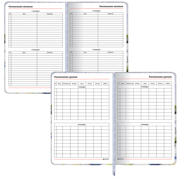 Ежедневник учителя специализированный А5 (215х145 мм) BRAUBERG, 144 л., кожзам, "Гармония", 112708 - Ежедневники с твердой обложкой