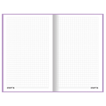 Блокнот А5 (134х206 мм), 80 л., твёрдый, клетка, STAFF, "Мрамор", 114415 - Блокноты в книжном переплете
