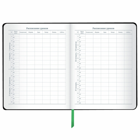 Дневник 1-11 класс 48 л., кожзам (твердая с поролоном), флуоресцентный, BRAUBERG, "Avocado", 106200 - Дневники универсальные