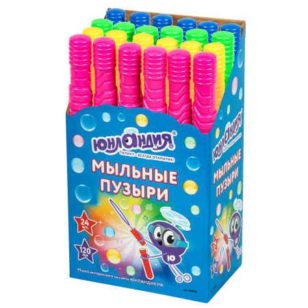 Мыльные пузыри ЮНЛАНДИЯ, 120 мл, "Волшебная палочка", 591093 - Мыльные пузыри