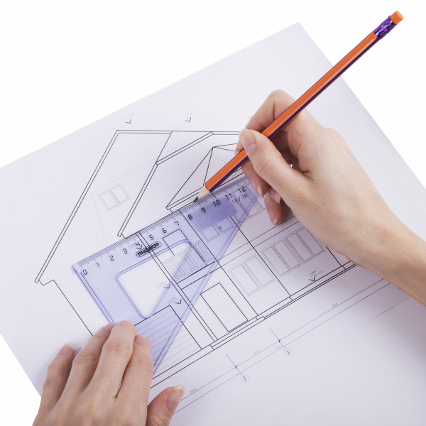 Треугольник пластиковый 30х13 см, ПИФАГОР, тонированный, прозрачный, 210617 - Треугольники