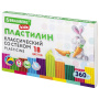 Пластилин классический BRAUBERG KIDS, 18 цветов, 360 г, со стеком, 106510 - Пластилин