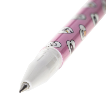 Ручка стираемая гелевая ЮНЛАНДИЯ "Котята", СИНЯЯ, корпус ассорти, узел 0,5 мм, линия письма 0,35 мм, 143659 - Ручки со стираемыми чернилами