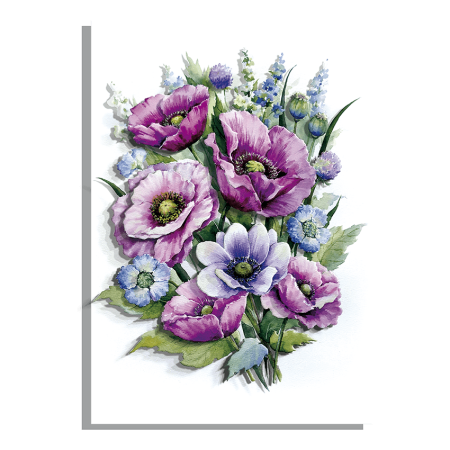 Набор папертоль “Лиловые маки” - Папертоль