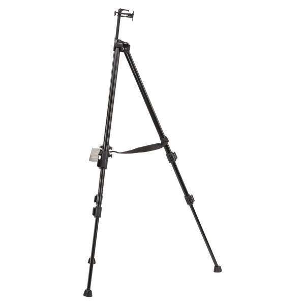 Мольберт-тренога металлический переносной, телескопический, 94х168х89 см, чехол, BRAUBERG ART, 192266 - Мольберты