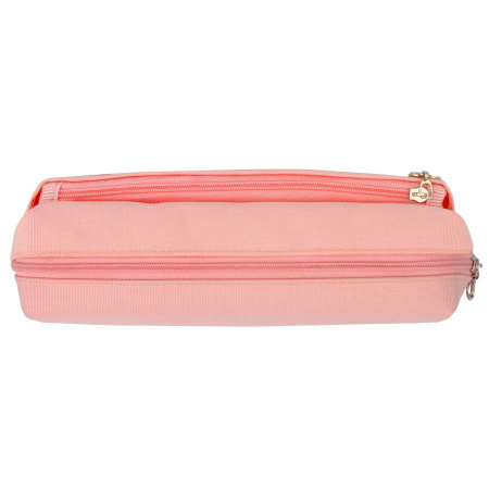 Пенал-косметичка ЮНЛАНДИЯ, 2 отделения, мягкий, "Зайка", розовый, 20х7х9 см, 228988 - Пеналы мягкие