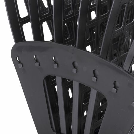 Лоток для бумаг веерный BRAUBERG-SMART, 7-ми секционный, сетчатый, черный, 231143 - Лотки и подставки секционные