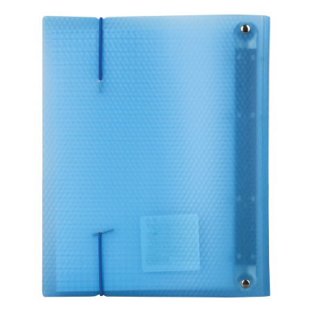 Тетрадь на кольцах А5 175х220 мм, 120 л., пластик, клетка, с резинкой, BRAUBERG, синяя, 403567 - Тетради на кольцах и сменные блоки к ним