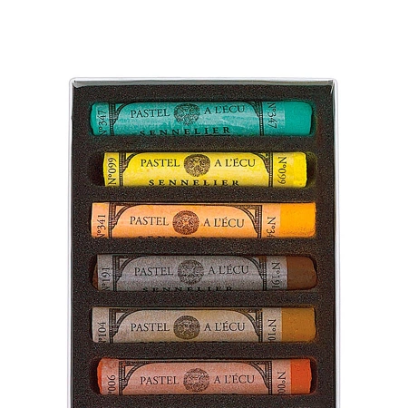 Набор сухих пастелей "A' L'ECU" Sennelier, 12 цветов, в картонной коробке - Пастель художественная в наборах