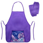 Фартук с нарукавниками для уроков труда ПИФАГОР, 1 карман, 44x55 см, "Butterflies", 270923 - Аксессуары для рисования