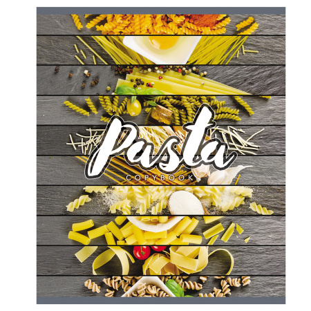 Тетрадь А5, 48 л., ПЗБМ, скоба, клетка, выборочный TWIN лак, "Ломтики" (5 видов), 029365 - Тетради 40-48 листов