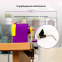 Точилка механическая ЮНЛАНДИЯ "Лабиринт", для чернографитных и цветных карандашей, крепление к столу, корпус фиолетовый, 228478 - Точилки механические