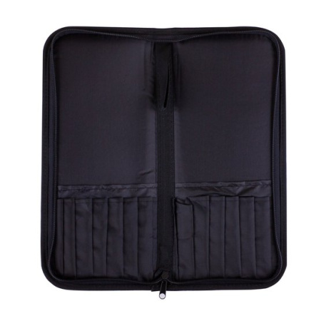 Пенал для кистей "Сонет" полиэстер, черный, 15,5х37 см - Пеналы (органайзеры) для красок, кистей, карандашей