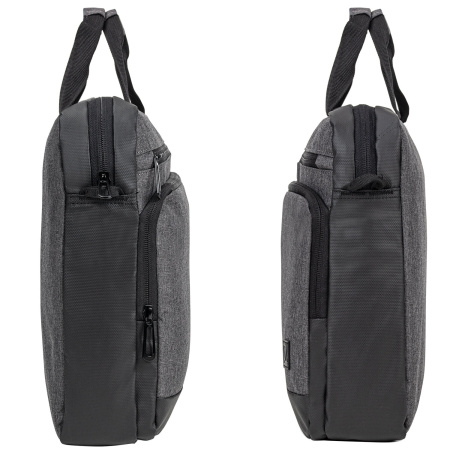 Сумка-портфель BRAUBERG "Forward" с отделением для ноутбука 15,6", темно-серая, 29х40х9 см, 270832 - Сумки деловые с отделением для ноутбука и планшета