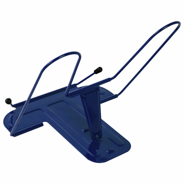 Подставка для книг и учебников BRAUBERG LINE+, металлическая, синяя, европодвес, 238071 - Подставки для книг