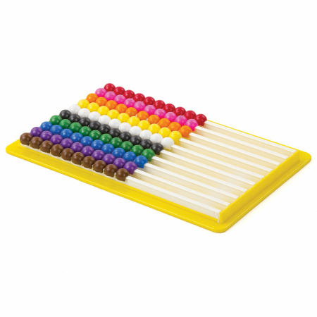 Счеты детские ЮНЛАНДИЯ "Обучение счету и развитие моторики!", 230х150 мм, с подставкой, 105858 - Счетные палочки и счеты