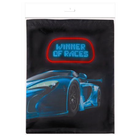 Мешок для обуви BRAUBERG KIDS, с петлей, 42х34 см, "Winner of Races", 271627 - Мешки для обуви