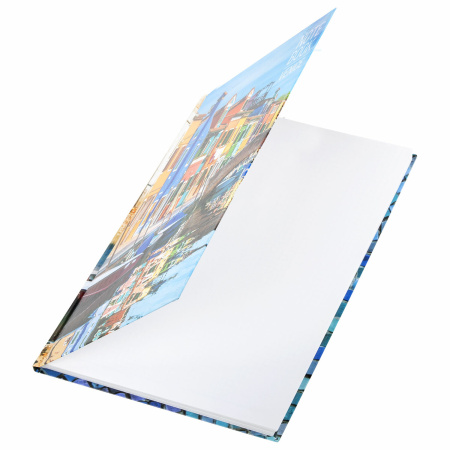 Блокнот БОЛЬШОЙ ФОРМАТ (215х295 мм) А4, 80 л., твердый, клетка, STAFF, "Венеция", 111597 - Блокноты в книжном переплете