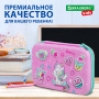 Пенал BRAUBERG KIDS большой удобный с откидной планкой, EVA, 22х15х4 см, "Unicorn dreams", 271557 - Пеналы каркасные