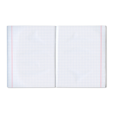 Тетрадь бумвинил, А5, 96 л., скоба, офсет №1, клетка, с полями, STAFF, СИНИЙ, 403418 - Тетради более 60 листов