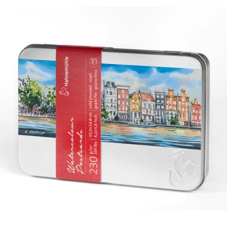 Hahnemuhle Набор открыток из акварельной бумаги, жесть, 10,5х14,8 см, 230г/м2, 30 л./уп