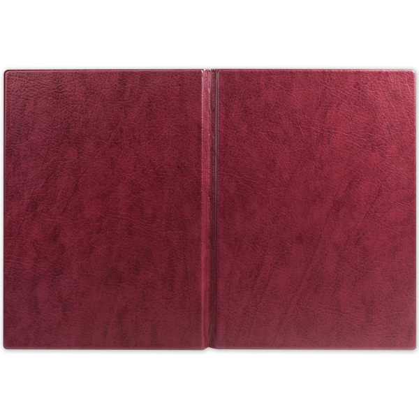 Папка адресная ПВХ "НА ПОДПИСЬ", формат А4, увеличенная вместимость до 100 листов, бордовая, "ДПС", 2032.Н-103 - Папки адресные