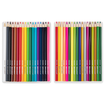 Карандаши цветные мягкие BRAUBERG АКАДЕМИЯ, 36 цветов, шестигранные, грифель 3 мм, 181867 - Карандаши цветные