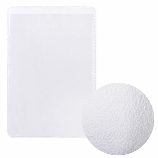 Карманы самоклеящиеся под визитные карточки (65х98 мм), КОМПЛЕКТ 5 шт., BRAUBERG, 224076 - Карманы самоклеящиеся для папок