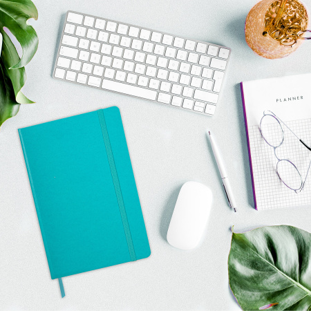 Блокнот А5 (148х218 мм), BRAUBERG ULTRA, балакрон, 80 г/м2, комбинированный блок, 100 л., бирюза, 113071 - Бизнес-блокноты и бизнес-тетради