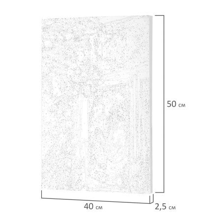Картина по номерам 40х50 см, ОСТРОВ СОКРОВИЩ "Кот и снегири", на подрамнике, акрил, кисти, 662899 - Картины по номерам