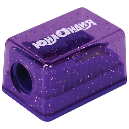 Точилка ЮНЛАНДИЯ "Космо Мини", с контейнером, пластиковая, корпус ассорти, 228459 - Точилки ручные