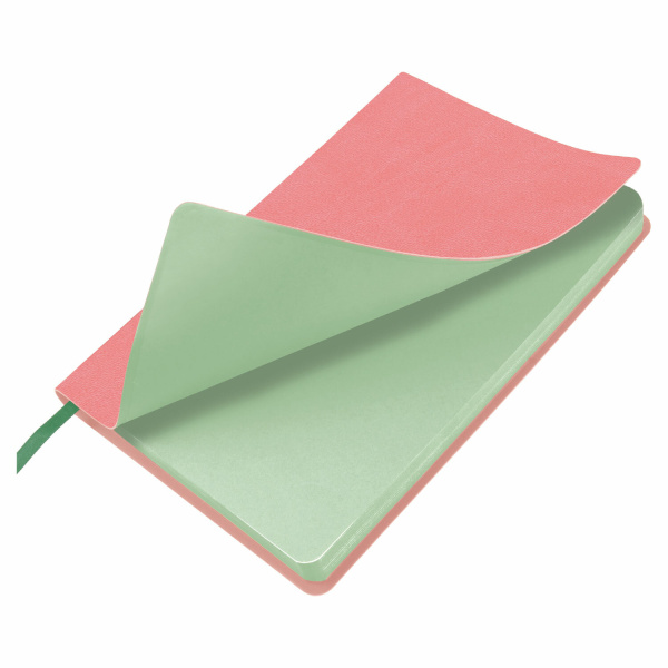 Ежедневник недатированный А5 138х213 мм BRAUBERG "Metropolis Mix", под кожу, 136 л., розовый, 113295 - Ежедневники с покрытием "под кожу и ткань"