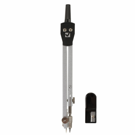 Готовальня BRAUBERG "Architect", 2 предмета: циркуль 140 мм со сгибаемой ножкой, точилка, пенал с подвесом, 210322 - Циркули и готовальни