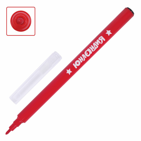 Фломастеры ЮНЛАНДИЯ 6 цветов "КЛАССНЫЕ!", вентилируемый колпачок, ПВХ, 152477 - Фломастеры классические