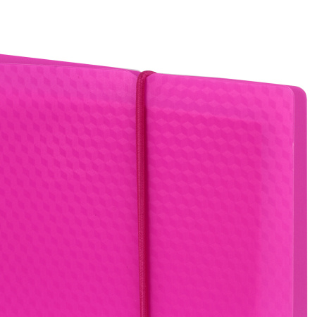 Тетрадь на кольцах А5 175х220 мм, 120 л., пластик, клетка, с резинкой, BRAUBERG, розовая, 403572 - Тетради на кольцах и сменные блоки к ним